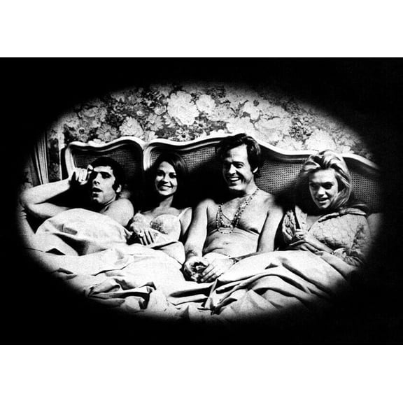 Bob & Carol & Ted & Alice 5x7 publicity phot Gould Wood Culp Cannon in bed