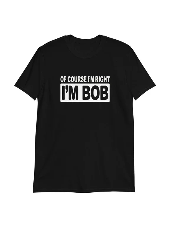 Bob Character Men Graphic Design Everyday T-Shirt