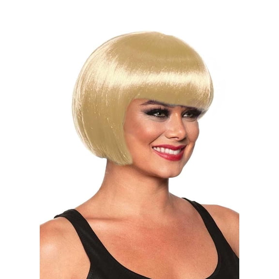 Bob Cut One Size Adult Costume Wig | Blonde