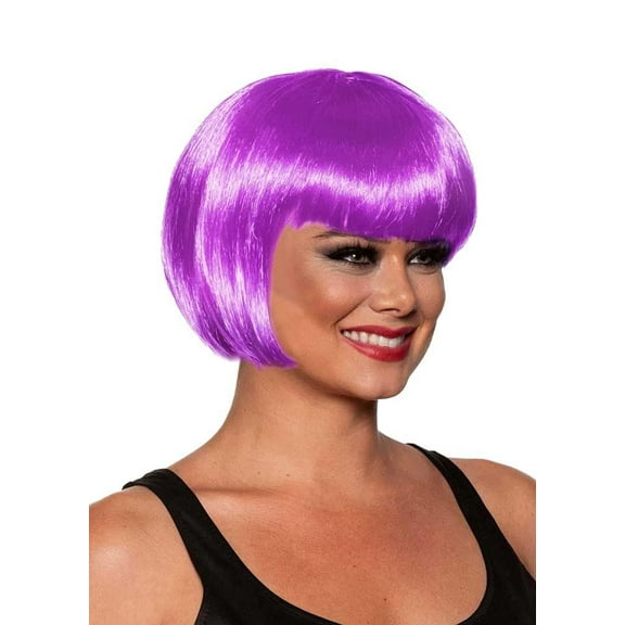 Bob Cut One Size Adult Costume Wig | Lavender