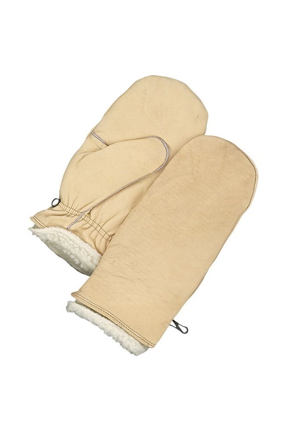 Bob Dale 50-9-227-M Grain Leather Mitt Pullover w/Pullout Pile Liner, Size M