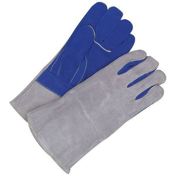 Bob Dale 60-1-4020 Welding Glove Split Leather Blue/Grey Kevlar Sewn
