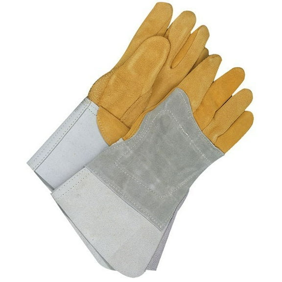 Bob Dale 64-1-1526-L Welding Glove TIG Grain Deerskin Back Hand Patch Right Hand, Size L
