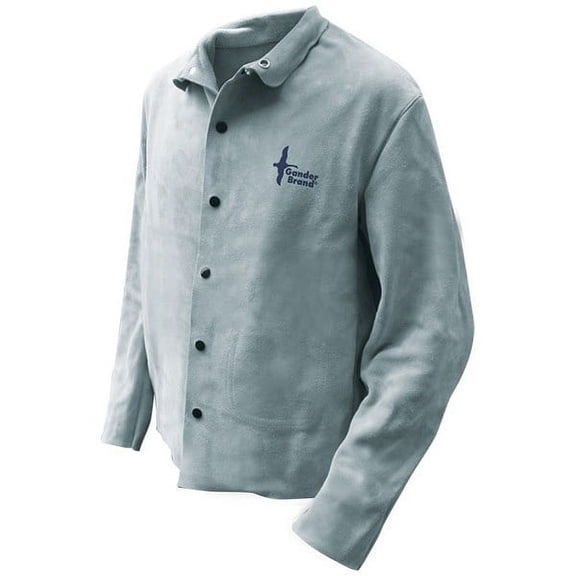 Bob Dale 64-1-50P-X5L Welding Jacket Split Cowhide Pearl Grey, Size X5L