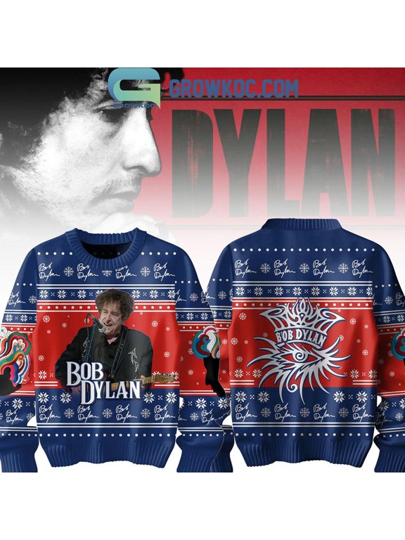 Bob Dylan A Complete Unknown 2024 Christmas Ugly Sweater