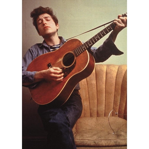Bob Dylan Arm Chair Arm ChairGuitar Poster (24 x 36)