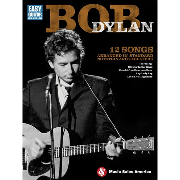 Bob Dylan - Easy Guitar: Easy Guitar with Notes & Tab, (Paperback)