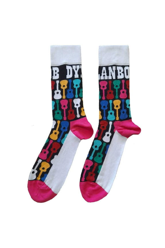 Bob Dylan - Guitar Pattern Unisex Ankle Socks