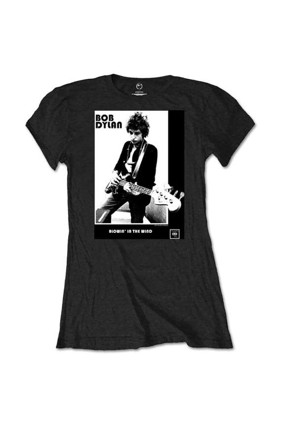 Bob Dylan Ladies T-Shirt: Blowing in the Wind (Retail Pack) (X-Large)