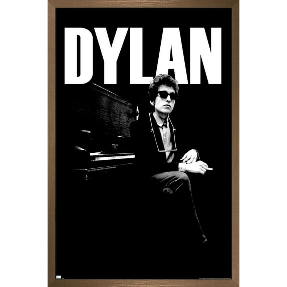 Bob Dylan - Piano Wall Poster, 22.375" x 34", Framed