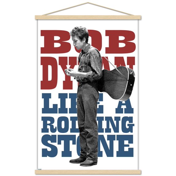 Bob Dylan - Standing Wall Poster with Magnetic Frame, 22.375" x 34"