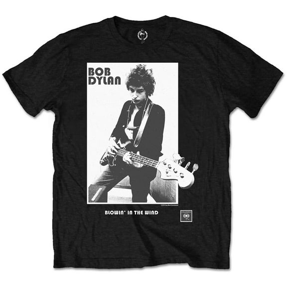 Bob Dylan Unisex T-Shirt Blowing in the Wind (Small)