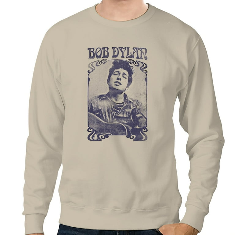 Bob Dylan Vintage Faded Style Fan Design Bob Dylan Sweatshirt Unisex Cotton Sweatshirt Walmart