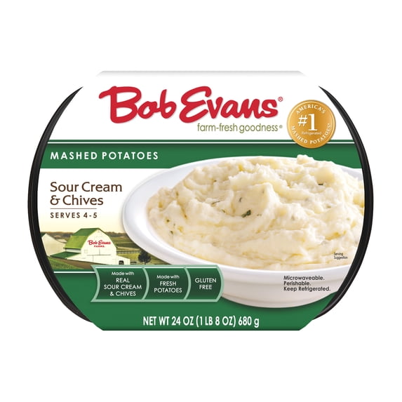 Bob Evans Gluten-Free Sour Cream & Chives Mashed Potatoes, 24 oz Tray