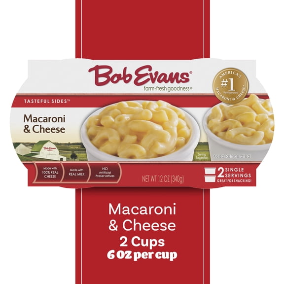 Bob Evans Macaroni & Cheese Single Serve, 12 oz, 2 Ct Cups