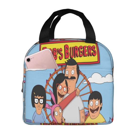 Bob Family's Bur-Ger Lunch Bag Lunch Box Reusable Bento Bag Hot & Cold ...