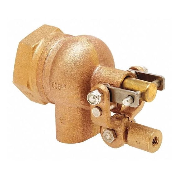 Bob Float Valve,1-1/2 in.,Pipe,Brass,FNPT R605T-1-1/2