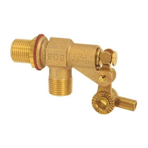 Bob Float Valve,1/2 in.,Bulkhead,MNPT R700L-1/2