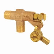 Float Valve,3/4 in.,Pipe,Brass,MNPT R400-3/4