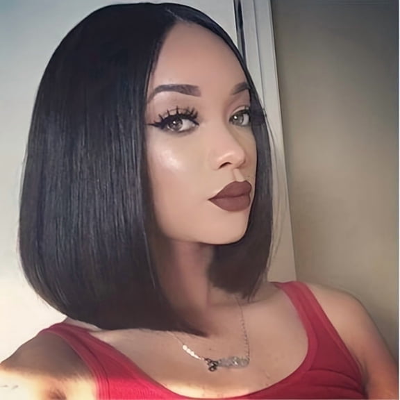 Bob Full Wig - High-Quality Chemical Fiber Headgear for Stylish Looks Breathable, lightweight