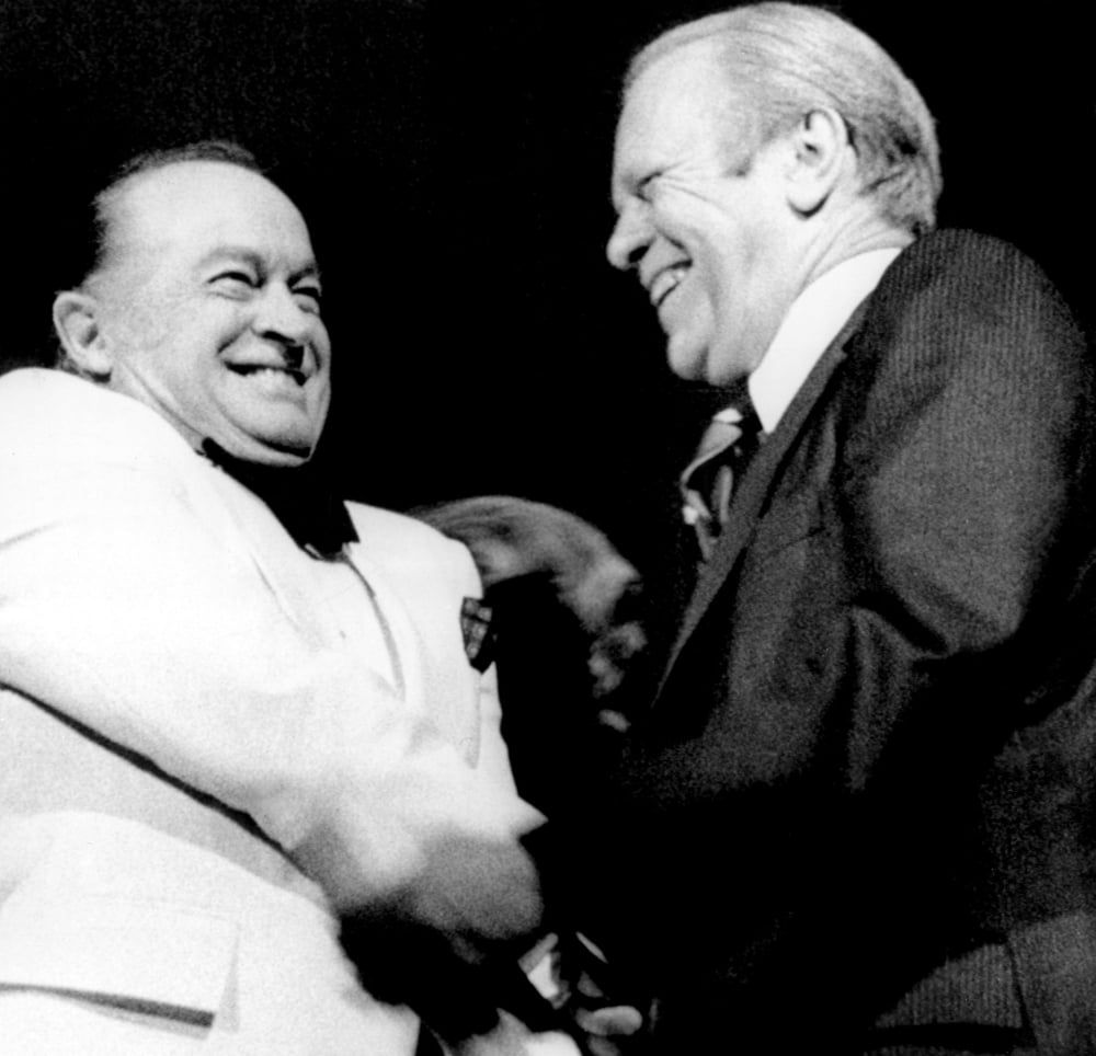 Bob Hope 1976 Laughing It Up WPresident Gerald Ford At Kennedy Center "Honor America" Program. History