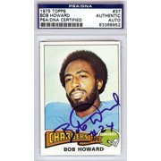 Bob Howard Autographed 1975 Topps Card #37 San Diego Chargers PSA/DNA #83368952