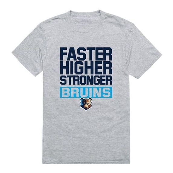 Bob Jones University Bruins Workout T-Shirt, Heather Grey - 2XL