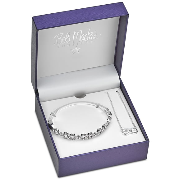 Bob Mackie Everlasting Bangle and Necklace Set