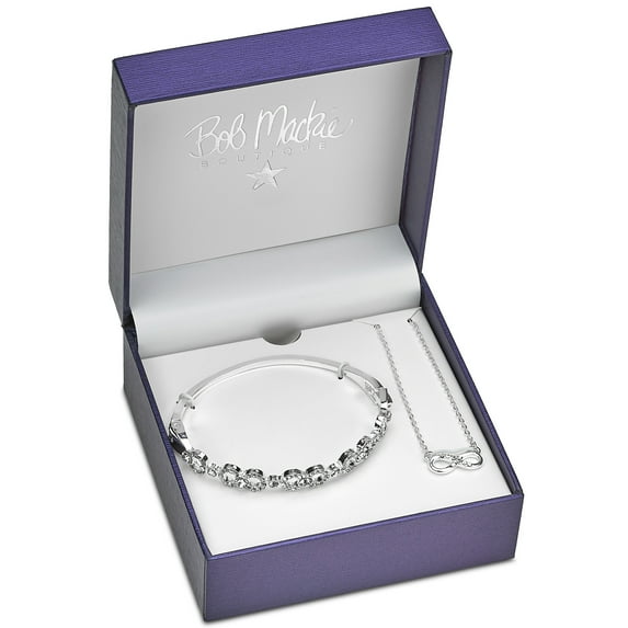 Bob Mackie Everlasting Bangle and Necklace Set