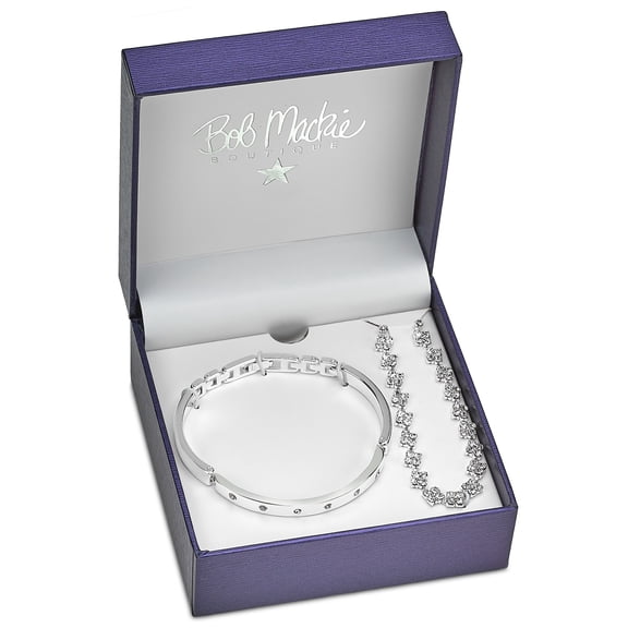 Bob Mackie Love Bangle and Necklace Set