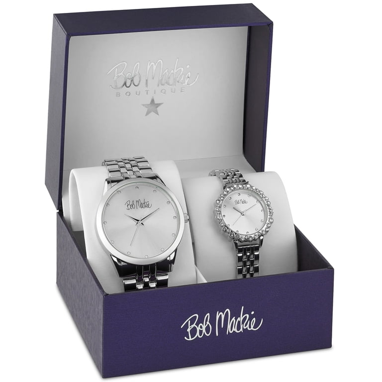 MEN\'S & WOMEN\'S WATCH SET His and Hers Luxurman Oversized Diamond Watch Set 4.5ct 967767 main image 4
