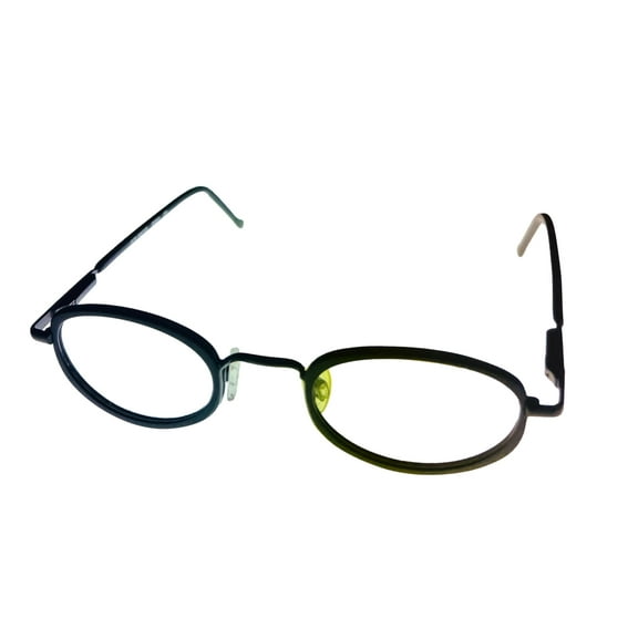 Bob Mackie Mens Black Oval Metal Eyewear Frame. BM 853. 46mm