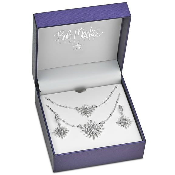 Bob Mackie Star Burst Necklace and Earring Set