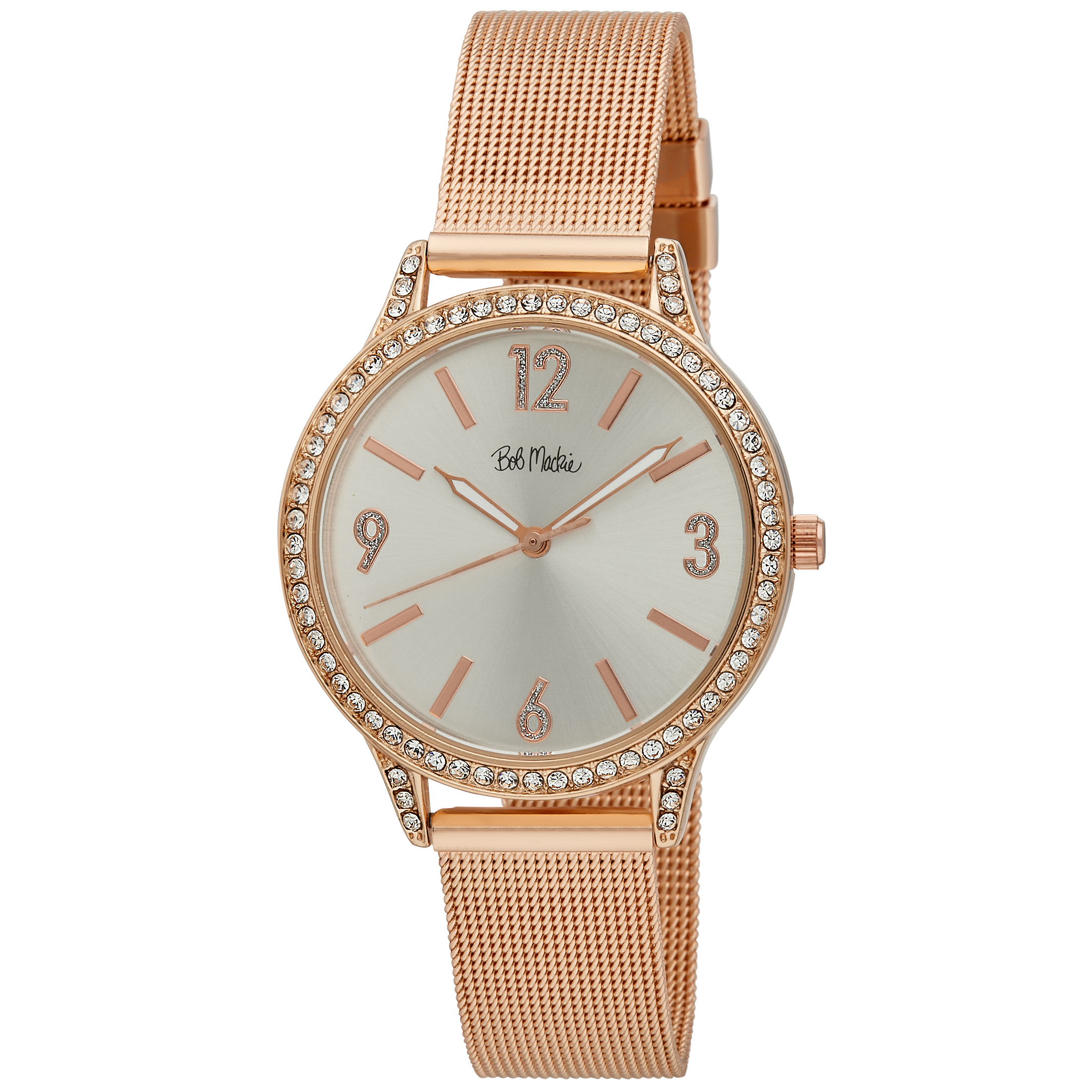 Bob Mackie Rose Gold and Black Women\'s Watch Bob Mackie Black Rhinestone Watch for Women - Panther Wrist  main image 4