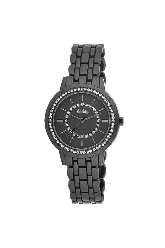 Women's Gold 36mm Crystal Dial Scallop Bezel Watch