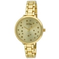 thumbnail image 1 of Bob Mackie Women's Gold Star Link Bracelet Watch, 1 of 2