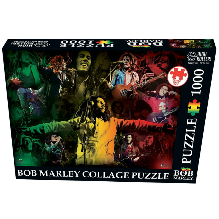 Bob Marley: 1000 Piece Collage Jigsaw Puzzle, Size 19