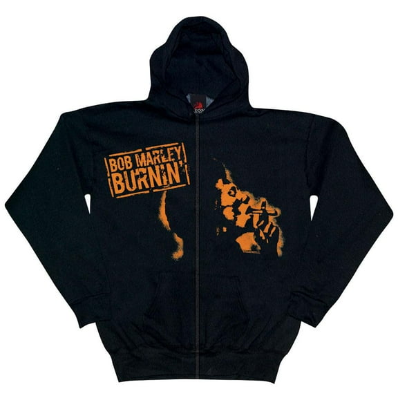 Bob Marley - Burnin Zip Up Lightweight Hoodie - Large