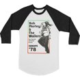 thumbnail image 1 of Bob Marley - Europe 78 Juniors 3/4 Sleeve Raglan, 1 of 1