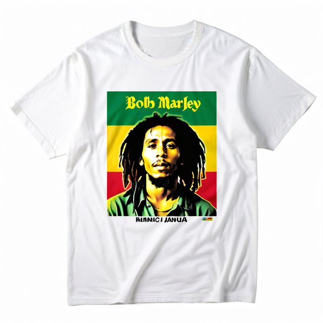 T-shirt Bob Marley 'Exodus Movement Of Jah People' - Marron, Coton, Coupe Regular - Neuf Avec étiquettes