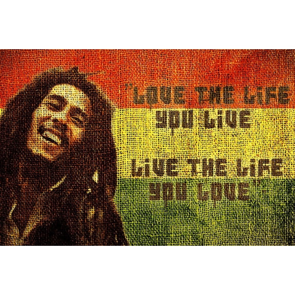 Bob Marley III - CANVAS OR PRINT WALL ART