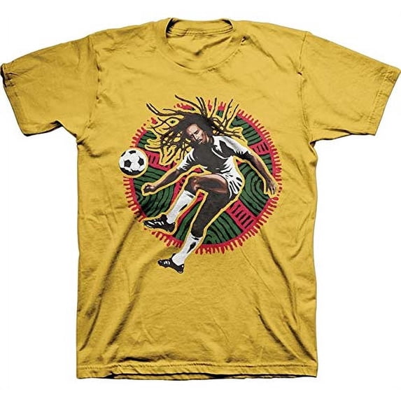 Bob Marley Kick T-Shirt (Medium) Gold