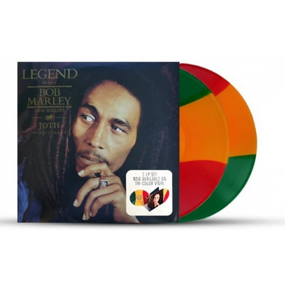Bob Marley: Legend - Remastered 30th Anniversary Double Vinyl Record Album - Tri-Color Vinyls