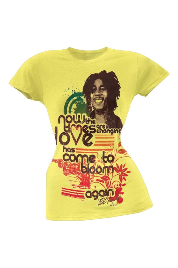 Bob Marley - Love Has Come to Bloom Juniors T-Shirt