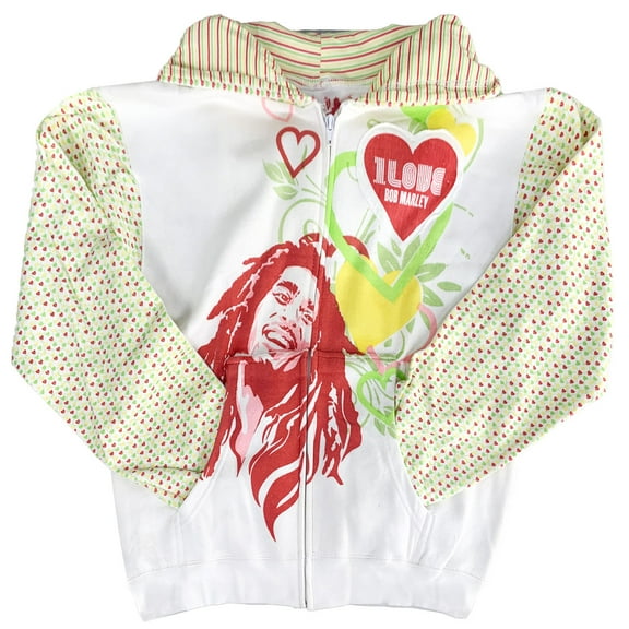 Bob Marley - Love Juniors Zip Hoodie - Large
