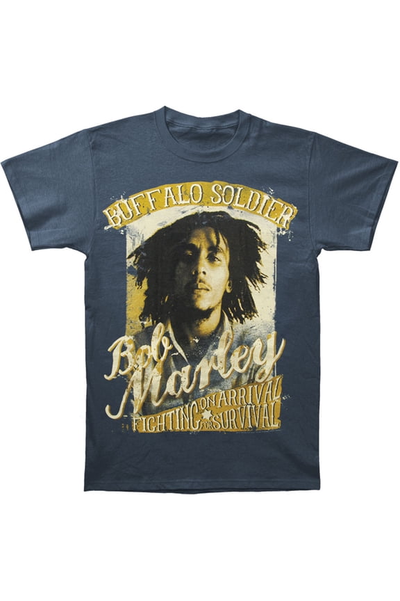 Men's Fighting Vintage T-shirt Small Blue