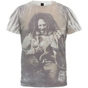 Bob Marley Men's Guitar All Over Soft Short Sleeve T Shirt