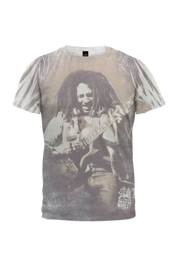 Men's Guitar All Over Soft Short Sleeve T Shirt