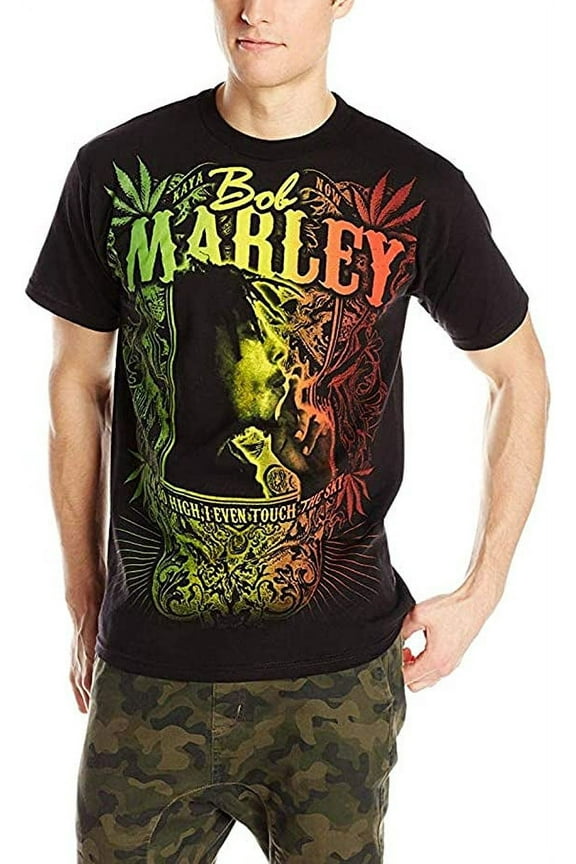 Bob Marley Men's Kaya Now T-shirt XX-Large Black