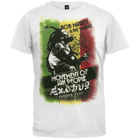 Bob Marley Men's Movement White Adult Short Sleeve T Shirt